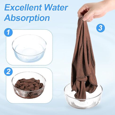 HARFINGTON 4 Pack Microfiber Cleaning Cloth, 30" x 14" Multi-Functional Cleaning Towels Reusable Absorbent Rags for Car Wash Kitchen Household Window Clean, Rose Red in Saudi Arabia