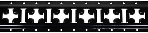 Mytee Products 8 Pack 5 ft X Track Tie Down Rail, ETrack Rail with Horizontal & Vertical Slots, Black Powder Coated Finish 12 Gauge Steel - Allows E-Track Straps in Horizontal or Vertical Alignment in Saudi Arabia