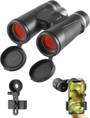 Dawn Series 10x42 Binoculars for Adults - Wide Field of View with Phone Adapter for Bird Watching, Hunting & Stargazing in Saudi Arabia