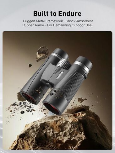 Dawn Series 10x42 Binoculars for Adults - Wide Field of View with Phone Adapter for Bird Watching, Hunting & Stargazing in Saudi Arabia