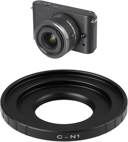 محول تركيب عدسة ألومنيوم ECSiNG C-N1 متوافق مع كاميرا Nikon 1 V1 V2 V3 J1 J2 J3 J4 J5 in Saudi Arabia