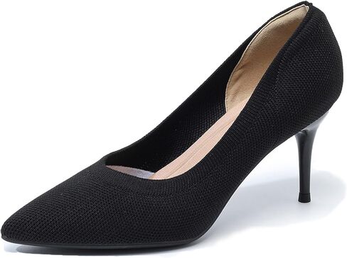 Women's Pumps Knitted Mesh Stilettos Dress Shoes Elegant Pointed Toe High Heels Comfortable Formal Work Office Business Shoes in Saudi Arabia