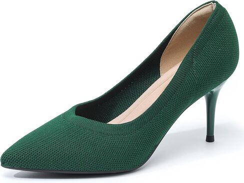 Women's Pumps Knitted Mesh Stilettos Dress Shoes Elegant Pointed Toe High Heels Comfortable Formal Work Office Business Shoes in Saudi Arabia