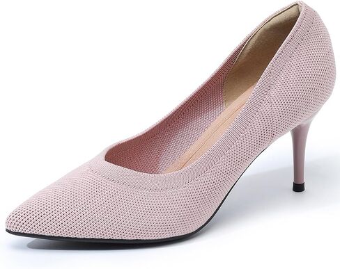 Women's Pumps Knitted Mesh Stilettos Dress Shoes Elegant Pointed Toe High Heels Comfortable Formal Work Office Business Shoes in Saudi Arabia