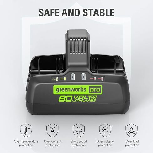 شاحن Greenworks 80V 8Ah ثنائي المنفذ in Kuwait