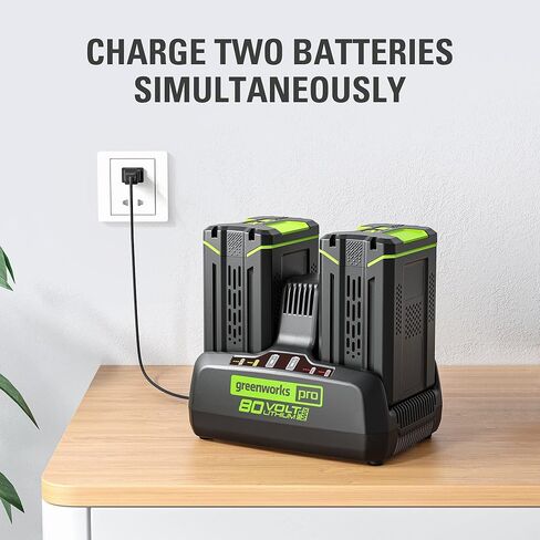 شاحن Greenworks 80V 8Ah ثنائي المنفذ in Kuwait