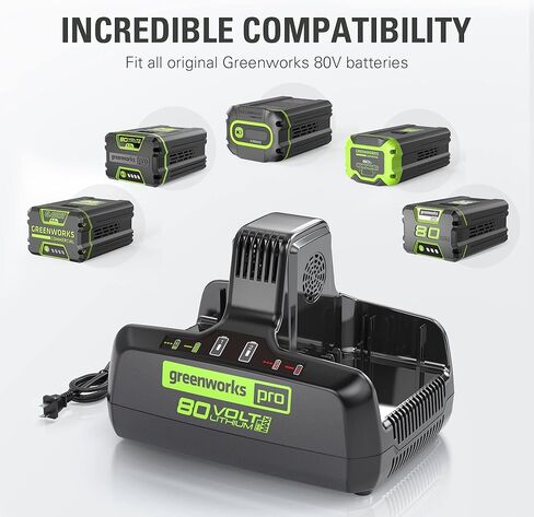 شاحن Greenworks 80V 8Ah ثنائي المنفذ in Kuwait
