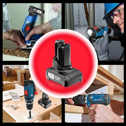 【High Capacity】6.0Ah Replacement GBA12V60 for Bosch 12v Batteries BAT414 GBA12V30 BAT414-2PK BAT411 BAT420, Compatible with Bosch12V Max Cordless Power Tools & Chargers GAL12V-20 GAL12V-40 GAX1218V-30 in Saudi Arabia