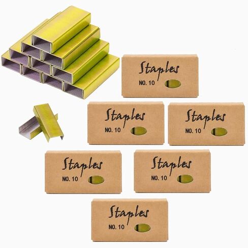 Purple No.10 Staples 1000/Box 6 Boxes/Pack 6000 Count #10 Staple Mini Colored Staple Refill for Office Mini Stapler (Purple Staples) in Saudi Arabia