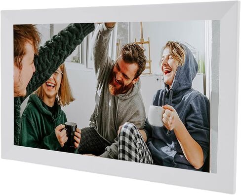 إطار صور رقمي واي فاي 15.6 بوصة، إطار صورة سحابي ذكي بشاشة لمس 1920x1080 FHD وذاكرة 32 جيجابايت تدوير تلقائي، مع مشاركة لنظام iOS (قابس الولايات المتحدة) in Kuwait