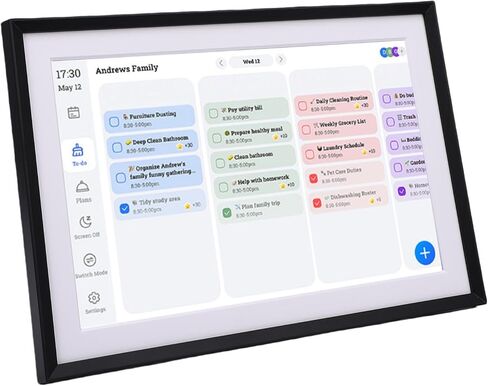 إطار صور رقمي ذكي مقاس 10.1 بوصة، شاشة لمس عالية الوضوح، إطار صور رقمي لتنظيم الأسرة، يساعدك على التخطيط لجدولك اليومي بسهولة in Saudi Arabia