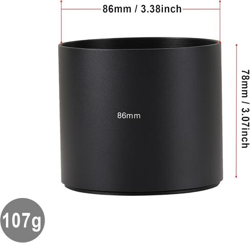FocusFoto 86mm Long Metal Telephoto Tele Lens Hood Shade in Saudi Arabia