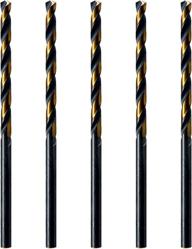 MAXTOOL No.45 5pcs Identical Jobber Length Drills Dia 0.082" HSS M2 Twist Drill Bits Wire Gauge Gage Numbered Straight Shank Drills; JBN02H10R45P5 in Saudi Arabia