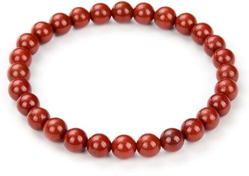 Adabele 1pc Natural Stretch Gemstone Bracelet 6mm (0.24 Inch) Bead 7" 7.5" 8 inch Healing Crystal Quartz Energy Chakra Jewelry Women Birthday Gift in Saudi Arabia