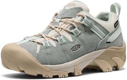 KEEN Women's Targhee 2 Low Height Waterproof Hiking Shoes, Ballad Blue/Birch, 10.5 in Saudi Arabia