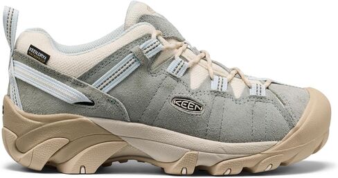 KEEN Women's Targhee 2 Low Height Waterproof Hiking Shoes, Ballad Blue/Birch, 10.5 in Saudi Arabia