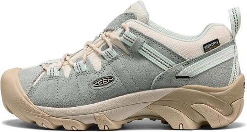 KEEN Women's Targhee 2 Low Height Waterproof Hiking Shoes, Ballad Blue/Birch, 10.5 in Saudi Arabia