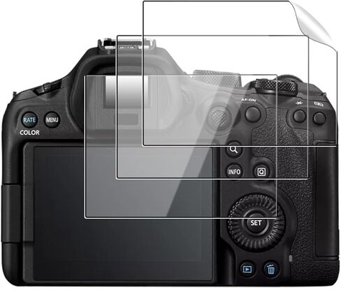 واقي شاشة Canon EOS R6 Mark III - 3 عبوات من غشاء PET للعرض، صلابة 6H، مضاد للخدش، وضوح عالي الدقة، خالي من الفقاعات، مقاوم لبصمات الأصابع in Saudi Arabia