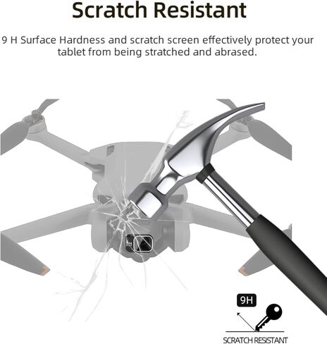 Lens protective film for DJI Mini 3, Ultra Clear Tempered Glass Lens protective film,Easy Installation,Anti-Scratch,HD Quality,(3SET) in Kuwait