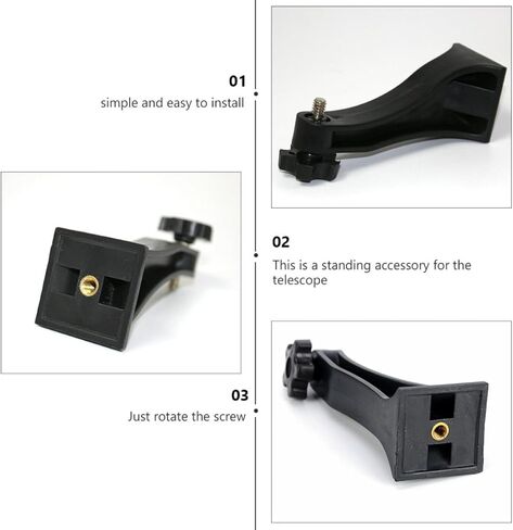 Binocular Tripod Adapter 1/4 Inch Threading Mount Fixed Bracket for Outdoor Sports Events and Bird Watching Compatible with Standard Tripods in Kuwait