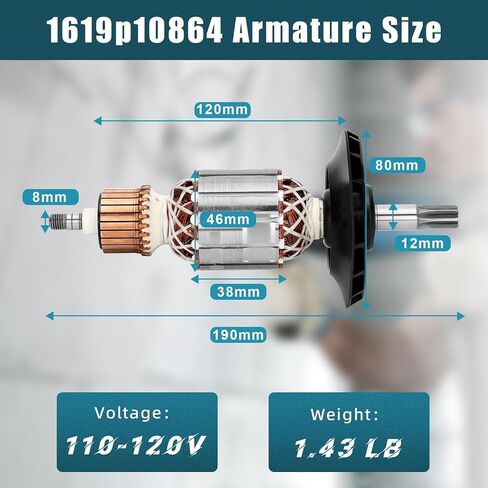 محرك 1619P10864 متوافق مع المطرقة الدوارة Bosch RH540S RH540M GBH 5-40DE ومطرقة الهدم GSH5E GSH5CE استبدال المحرك 1614011128 1614011107 1614010188 in Kuwait