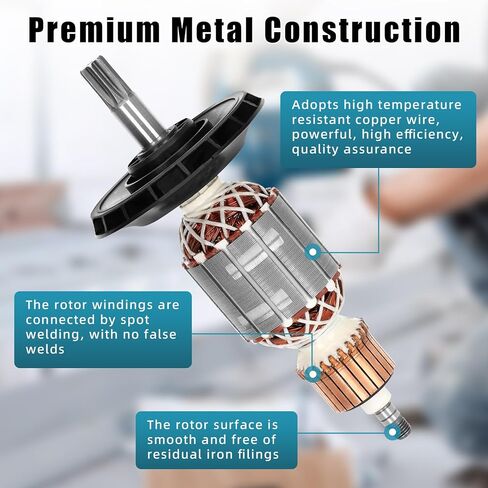 محرك 1619P10864 متوافق مع المطرقة الدوارة Bosch RH540S RH540M GBH 5-40DE ومطرقة الهدم GSH5E GSH5CE استبدال المحرك 1614011128 1614011107 1614010188 in Kuwait