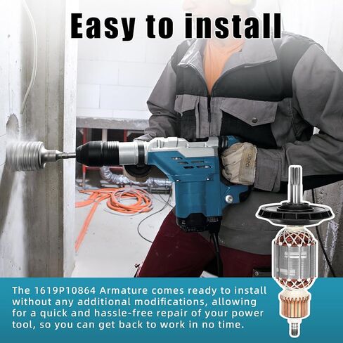 محرك 1619P10864 متوافق مع المطرقة الدوارة Bosch RH540S RH540M GBH 5-40DE ومطرقة الهدم GSH5E GSH5CE استبدال المحرك 1614011128 1614011107 1614010188 in Kuwait