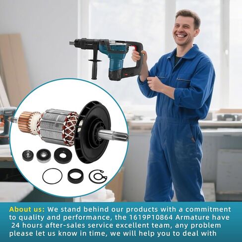 محرك 1619P10864 متوافق مع المطرقة الدوارة Bosch RH540S RH540M GBH 5-40DE ومطرقة الهدم GSH5E GSH5CE استبدال المحرك 1614011128 1614011107 1614010188 in Kuwait