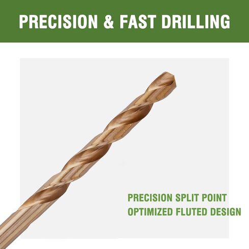9/64 x 12 Inch Cobalt Long Drill Bits (2 Pack), Drilling for Hard Wood, Aluminum, and Soft Metal Sheet in Saudi Arabia
