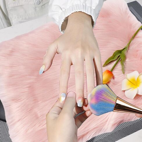 Plush Nails Pad For Picture Nails Background Mat 40x40cm Manicure Display Mat Nails Photo Props Nails Background Pad in Kuwait