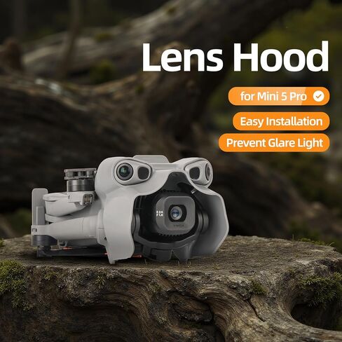 غطاء عدسة لطائرة DJI Mini 5 Pro بدون طيار - حجب الضوء المعزز وحماية Gimbal عدسة ظلة من الشمس متوافقة مع Mini 5 Pro in Saudi Arabia