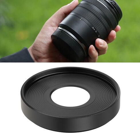 غطاء عدسة معدني دائري من كريت آيديا EW-55 متوافق مع Canon RF 28mm f/2.8 STM Olens باللون الأسود in Saudi Arabia