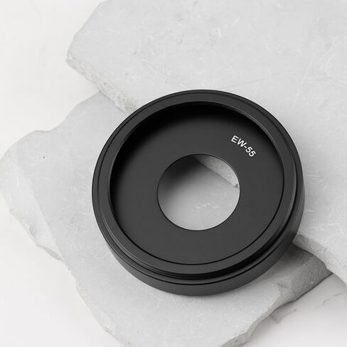 غطاء عدسة معدني دائري من كريت آيديا EW-55 متوافق مع Canon RF 28mm f/2.8 STM Olens باللون الأسود in Saudi Arabia