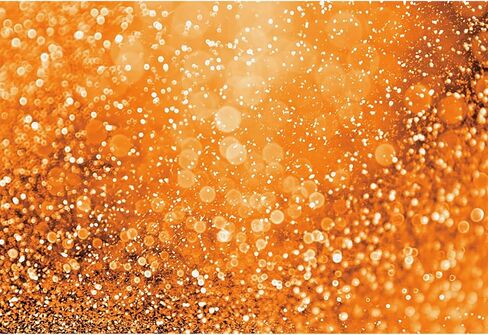 Baocicco 6x4ft Orange Glitters Backdrop Dreamy Warm Light Spot Sparkles Photography Background Wallpaper Decor Thanksgiving Baby Shower Birthday Party for New Baby Kids Portrait Studio Props in Saudi Arabia