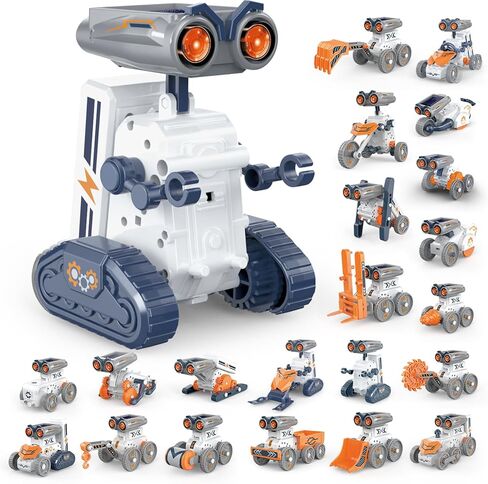 STEM Solar Robot Building Kit, 14-in-1 Education Building Toys for Kids 8-12, DIY Two Acitvited Mode Educational Science Kits Birthday Gifts for 8 9 10 11 12 13 Years Old Boys Girls Teens in Kuwait