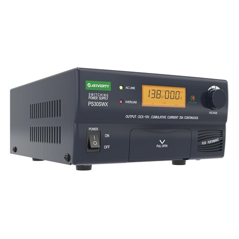 إمدادات طاقة مقاعد البدلاء المدمجة العالمية-50 أمبير منظم المختبر المنزلي Benchtop AC-TO-DC محول 13.8 فولت/9-15VOLT ، مروحة التبريد ، محطات نوع المسمار-Jesverty SPS-50II in Kuwait