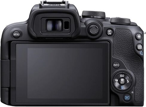 كاميرا Canon EOS R10 بدقة 24.2 ميجابكسل بمستشعر APS-C CMOS بدون مرآة مع عدسات 18-45 مم + عدسات 75-300 مم + ذاكرة فائقة 128 جيجابايت، ضوء فيديو LED، عدسة زاوية واسعة، عدسة مقربة، مرشحات - حزمة احترافية 44 قطعة (متجددة) in Kuwait