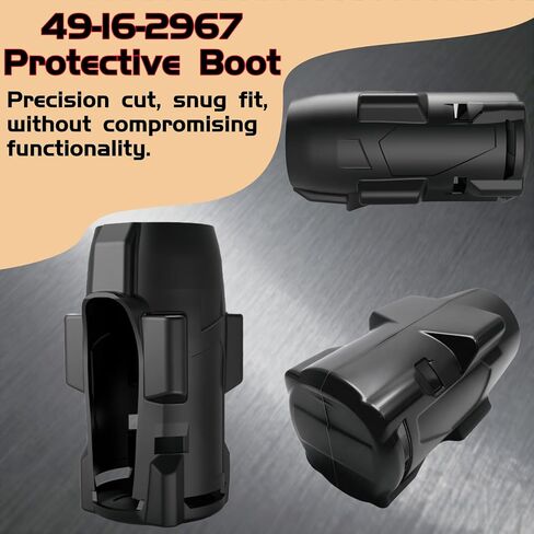 حذاء حماية 49-16-2967 متوافق مع مفتاح ربط عزم الدوران العالي M18 FUEL 1/2 بوصة مع حلقة احتكاك (يناسب الموديل 2967-20) - عبوة واحدة (أسود) in Saudi Arabia
