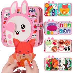 كتاب مزدحم للأطفال الصغار 1-3 ، وشعر بالهدوء مشغول للأطفال الصغار ، ومونتيسوري في مرحلة ما قبل المدرسة الأنشطة التعليمية للعبة هدية للأطفال in Kuwait