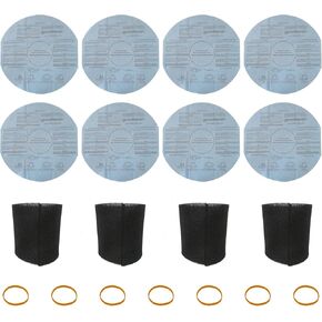 مرشحات جافة احترافية و4 قطع 90585 مجموعة مرشح الأكمام الرغوية لمتجر 1 جالون فاك ميني 2011600(2E200) 1x1 فاك 2010100، تتضمن 6 أشرطة الاحتفاظ in Kuwait