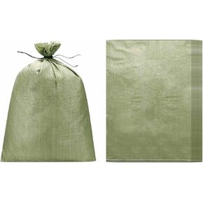 PATIKIL Heavy Duty Sand Bags, (23.6"x33.5", Gray) (10 Pcs), Empty Sandbags Woven Polypropylene Sandbags Sand Bags Suit for - Flooding Weight Construction Earth Bag Homes in Kuwait