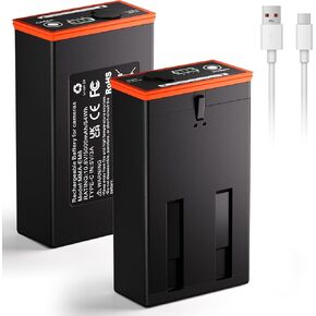 Fulpower 2 Pack 5000mAh Replacement Battery for Moultrie Edge Trail Cameras | Compatible with Moultrie Edge pro,Edge2,2 pro.No memory effect, stable output, extended field life in Kuwait