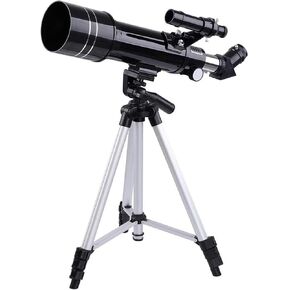 70MM Astronomical Refractor Telescope with 50" Adjustable Aluminum Tripod 45° Diagonal 2 Eyepieces Aiming Platform Viewing Lunar Planetary telescopes in Kuwait