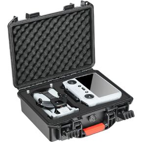 حافظة لطائرة DJI Mini 5 Pro Drone - حقائب حمل مقاومة للماء لـ DJI Mini 5 Pro Fly More Combo، شاحن، ملحقات مرشحات المراوح | صندوق سفر واقٍ مزود بإسفنج مخصص لجهاز RC 2/RC-N3 (الحافظة فقط) in Kuwait