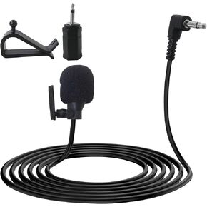 Latest Upgraded Universal Car Radio Microphone 3.5mm, Microphone with 3.5mm Female to 2.5mm Male Adapter for Pioneer AVH-270BT, AVH-4000NEX, AVH-P4400BH, AVH-P5200BT, AVH-P6300BT, DEH-X8600BS in Kuwait