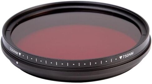 Adjustable Infrared IR Filter Pass Infra-Red 530nm to 750nm 590nm 680nm 720nm(52mm) in Saudi Arabia