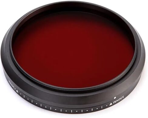 Adjustable Infrared IR Filter Pass Infra-Red 530nm to 750nm 590nm 680nm 720nm(52mm) in Saudi Arabia