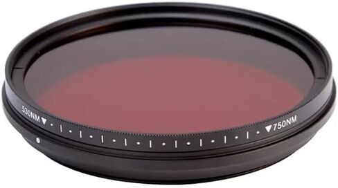 Adjustable Infrared IR Filter Pass Infra-Red 530nm to 750nm 590nm 680nm 720nm(52mm) in Saudi Arabia