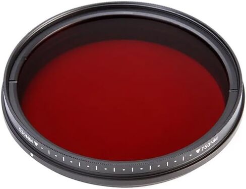 Adjustable Infrared IR Filter Pass Infra-Red 530nm to 750nm 590nm 680nm 720nm(52mm) in Saudi Arabia