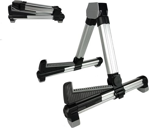 Adjustable, Portable Folding Univerial A-Frame Guitar Stand for Acoustic, Classical, Electric Guitars, Bass, Ukulele, Banjo in Saudi Arabia